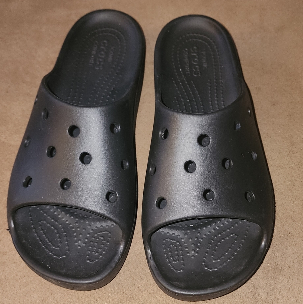 CROCS Black Slide Sandals